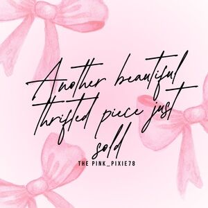 Another thrifted beauty from the Pink Pixie just sold!